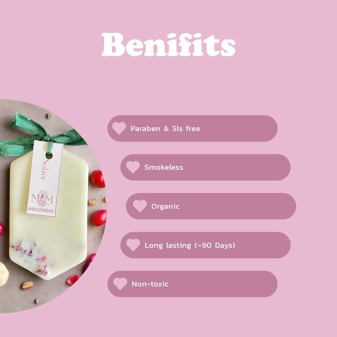 Eco-Friendly Vegan Air Freshener - Combo (Lavender, Jasmine & Kesar)